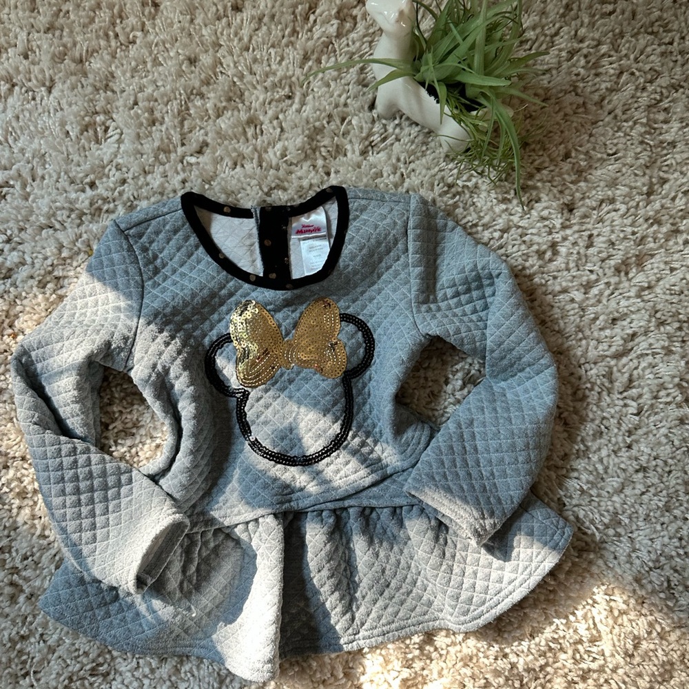 Super cute and warm Disney Minnie Mouse shirt and shirt dress for toddle… - Picture 4 of 5
